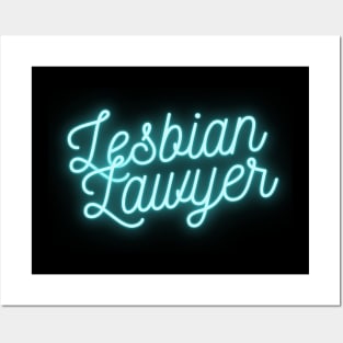 Lesbian Lawyer - Blue Posters and Art